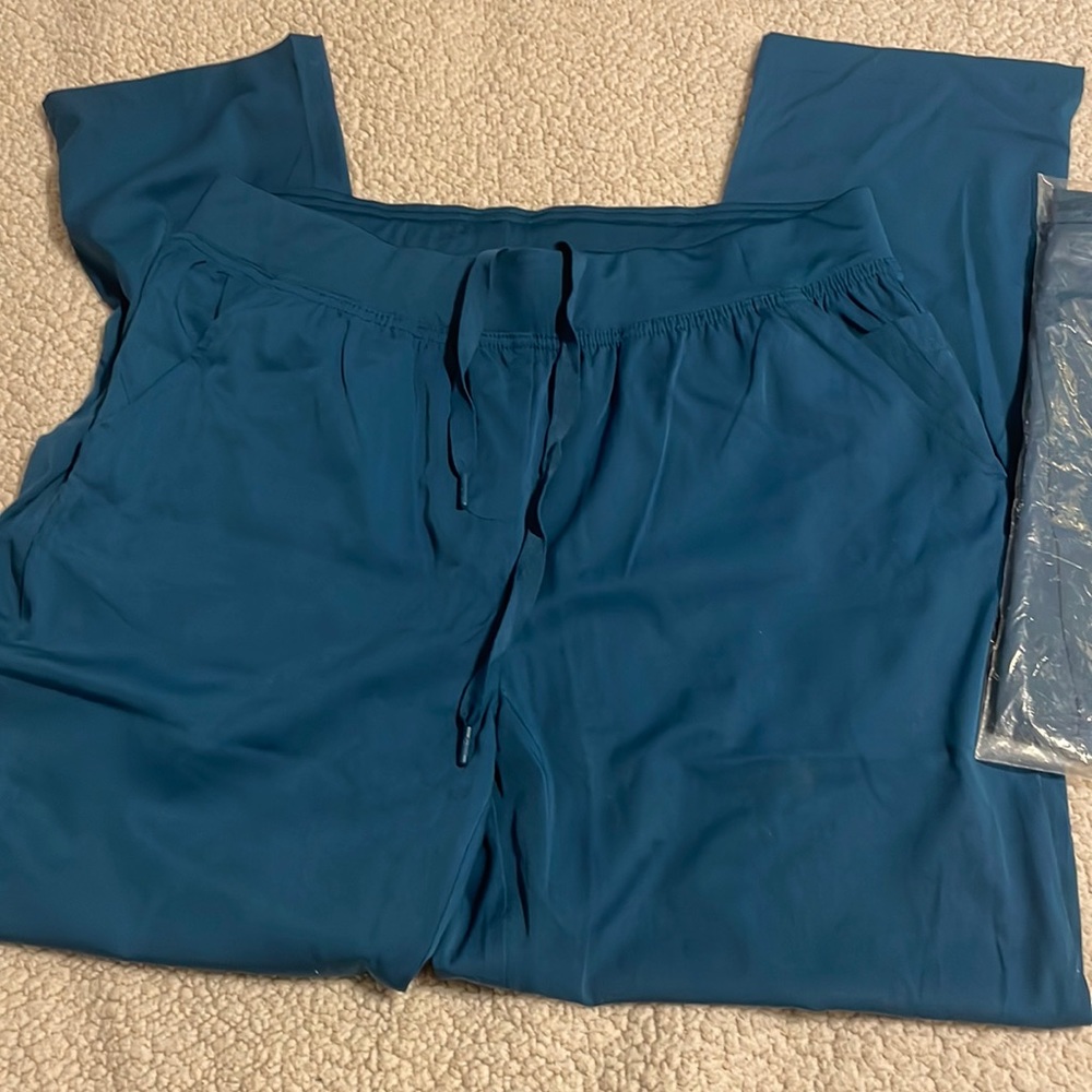 Adar Caribbean Blue scrub pants. EUC.